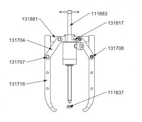 CONJUNTO HIDRÁULICO DE PATAS OSCILANTES PARTE MECÁNICA FORZA SERIE 1300HX